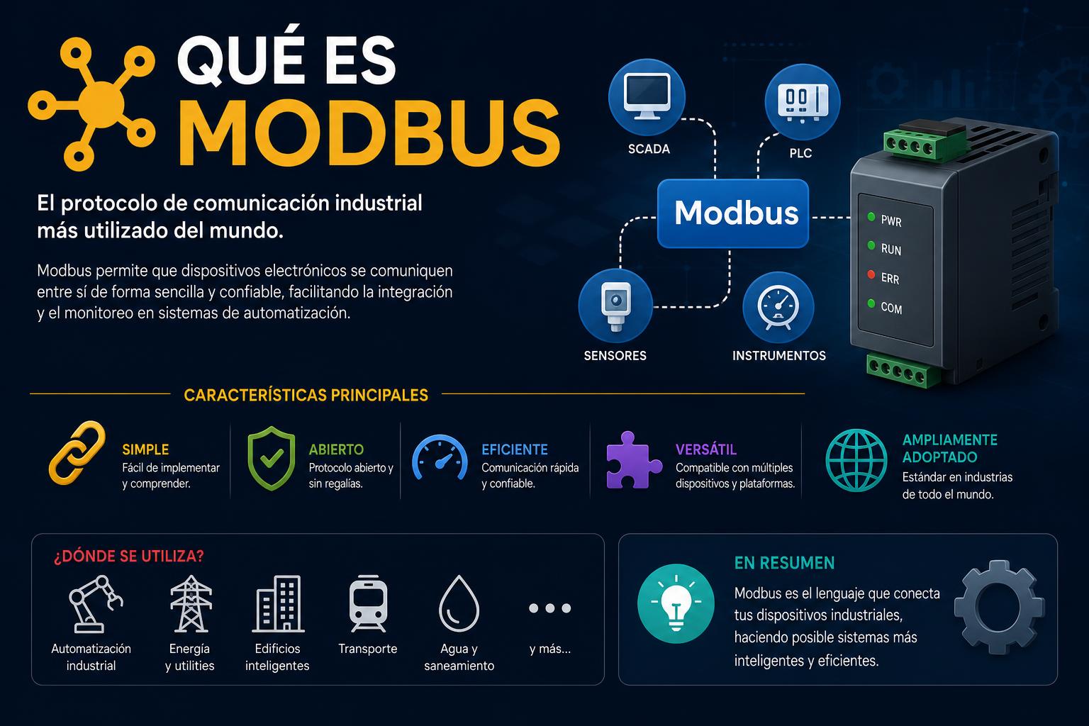 Qué es modbus