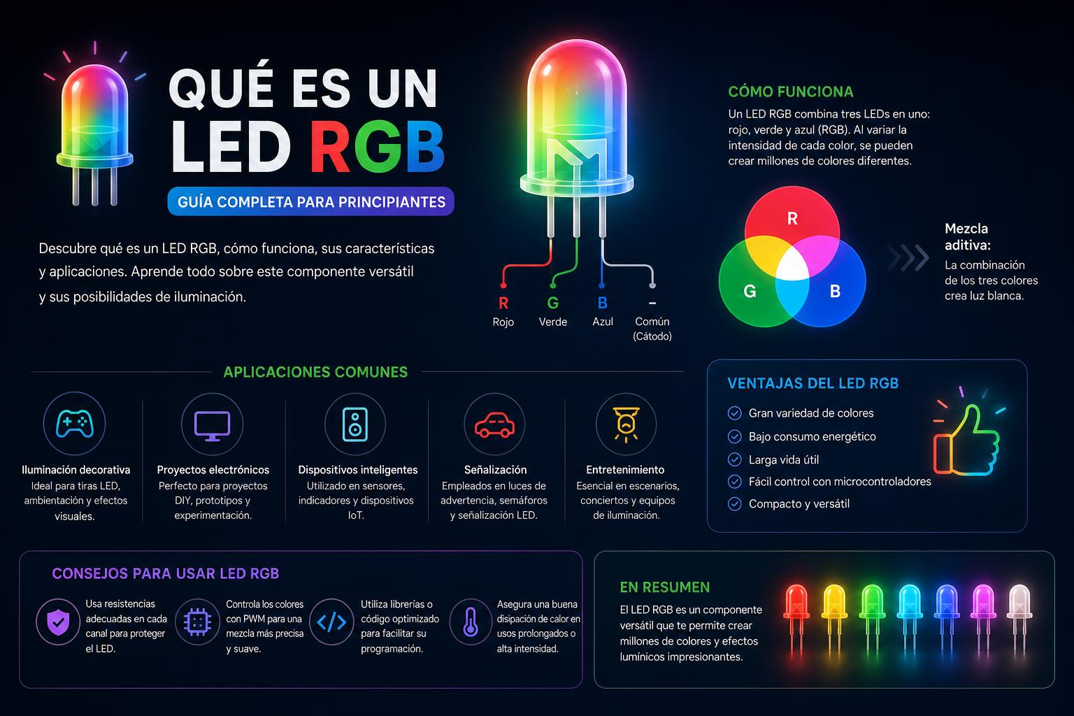 Qué es un led rgb