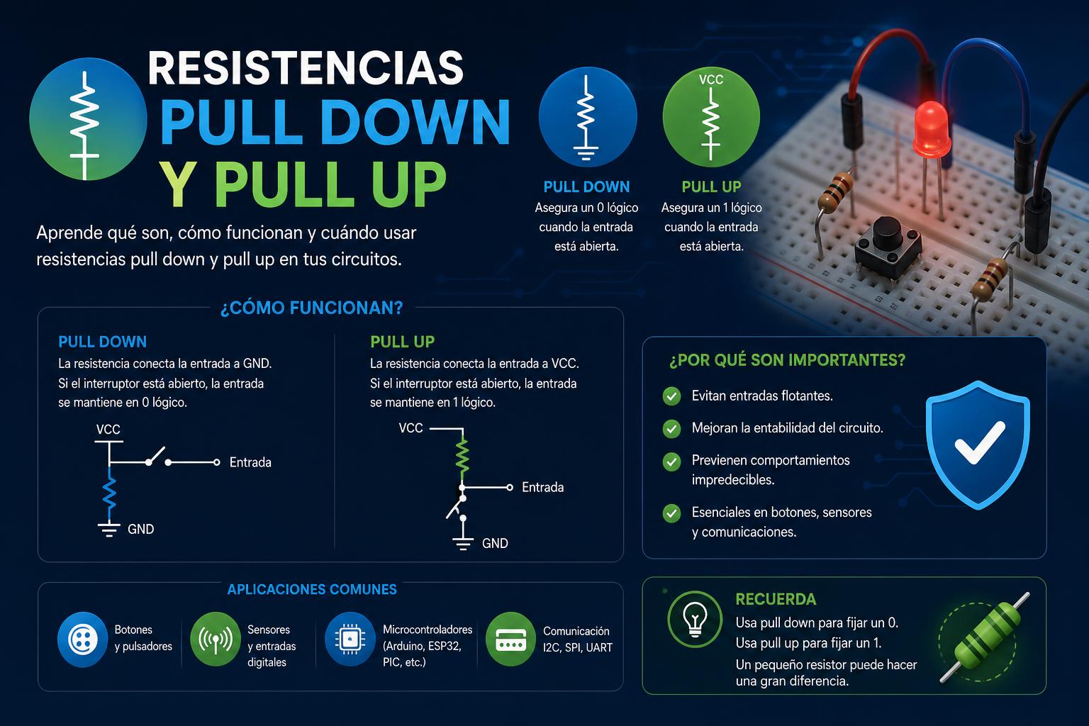 Resistencia pull down y pull up