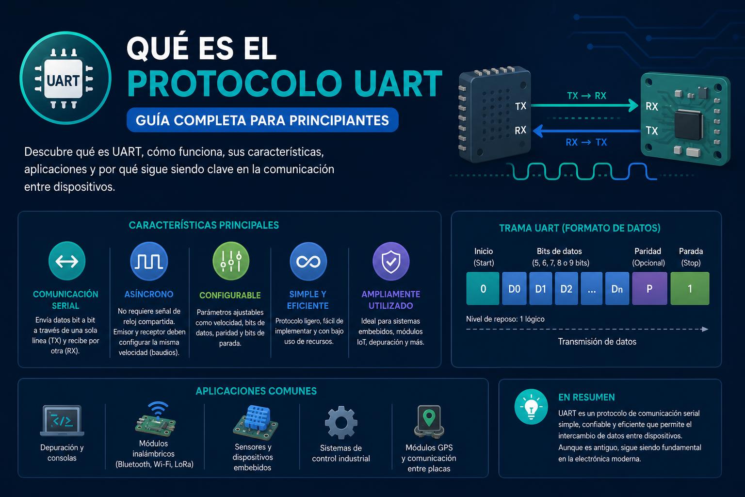 Qué es el protocolo UART