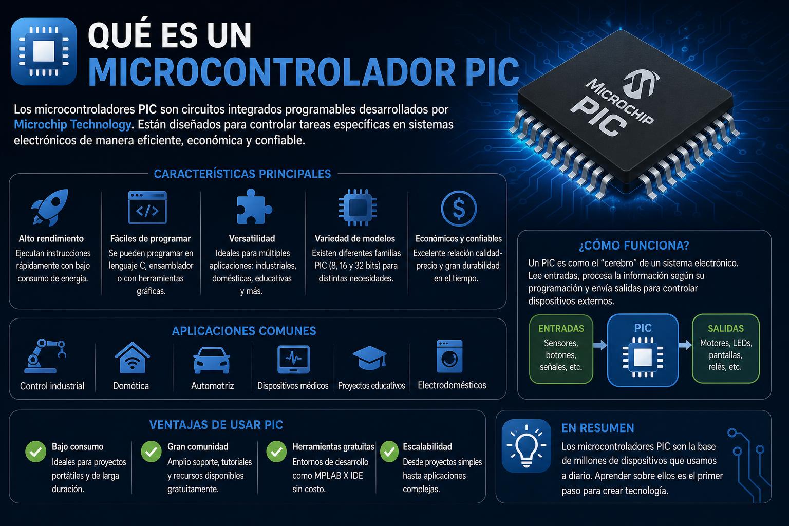 Qué es un Microcontrolador PIC